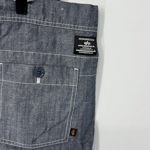 Alpha industries EUC mens cropped wide leg trouser pants medium - Picture 5 of 8